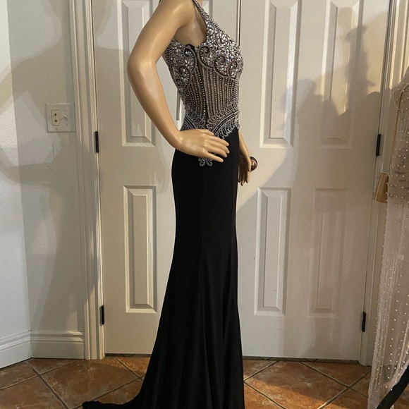 Prom dress black splash land - Picture 5 of 6